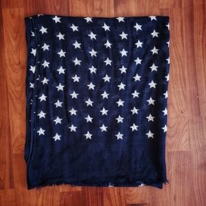 3/$25 Gap navy stars American flag scarf